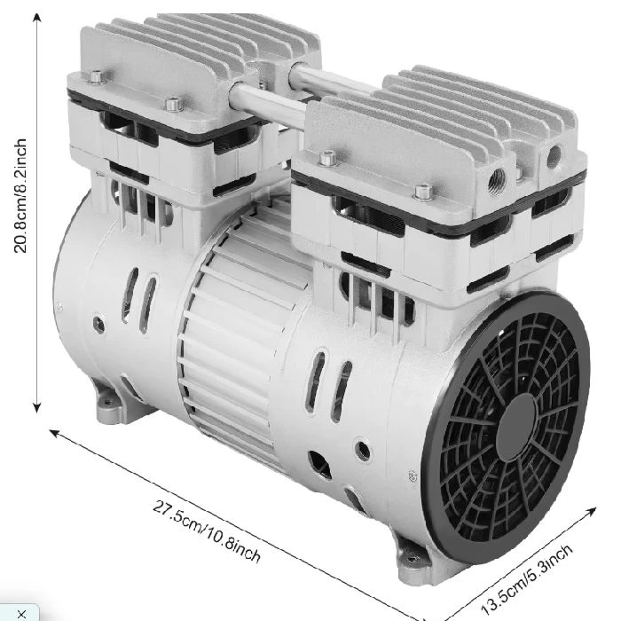 Kompakten brezoljni kompresor 750W 8 Bar 220V, kompakten brezoljni kompresor, 750W, 8 bar, ceneje, ugodno, prihranek, lokalno, Ljubljana, tiho delovanje, bakreni motor, aluminijasto ohišje, industrijska uporaba