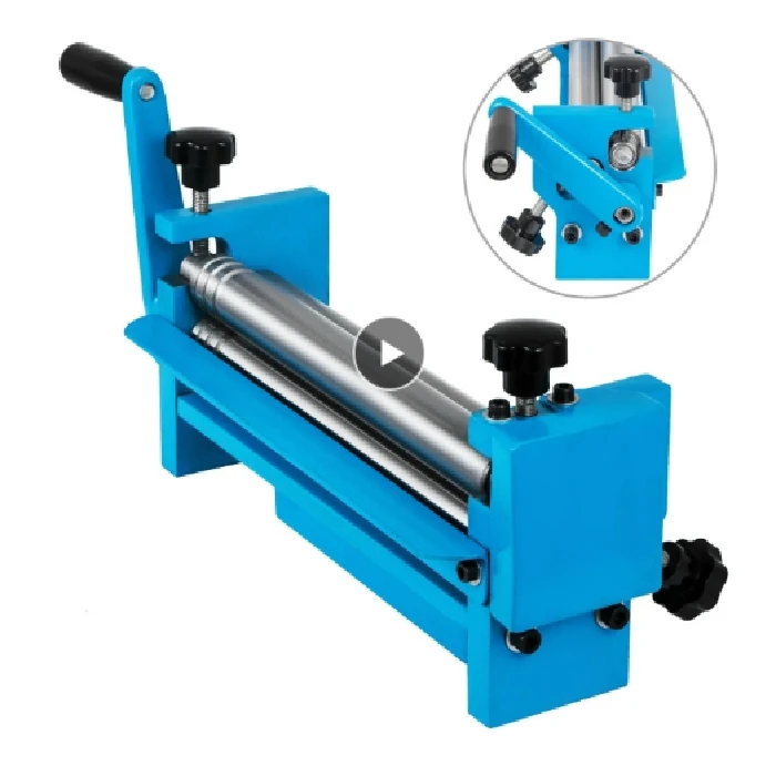 Naprava za krivljenje in oblikovanje pločevine in palic, oblikovanje pločevine, krivljenje kovin, slip roll machine, SJ-300, valjanje kovine, ročna naprava za oblikovanje, stabilna montaža, trpežni valji, profesionalna delavnica