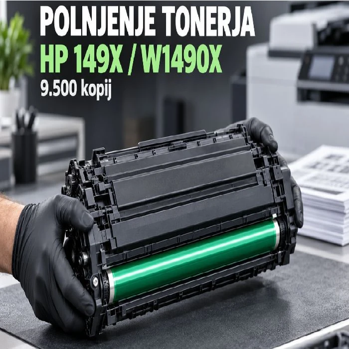 Polnjenje tonerja HP W1490XL za 9500 kopij s čipom, polnjenje tonerja HP W1490XL, HP 149X, W1490X, 9500 kopij, obnova tonerja, CTL sloj, OPC boben, ceneje, ugodno, prihranek, lokalno, Ljubljana