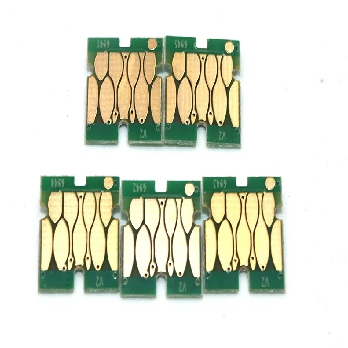 Set čipov za Epson SureColor T3000/T5000/T7000 700 ml 5 čipov, SureColor T3000, T3200, T5000, T5200, T7000, T7200,ceneje, ugodno, prihranek, lokalno, ljubljana, čipi za Epson, črnila brez siloksanov, kakovostno tiskanje, nizki stroški tiskanja, Svet črnil