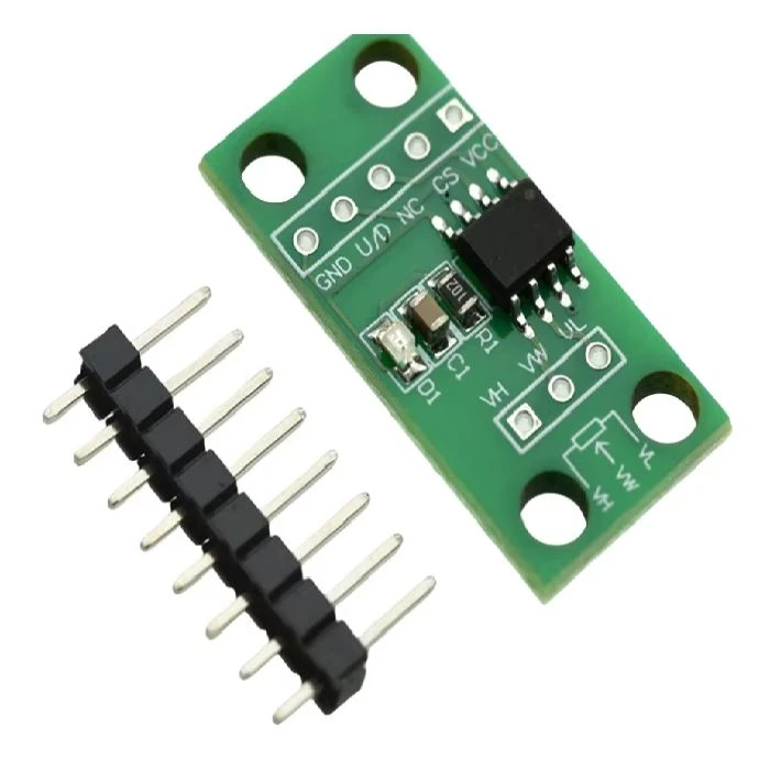 Trimmer digitalni potenciometer modul X9C503S 50k/10K Ohm , digitalni potenciometer, X9C503S, X9C103S, 50k, 10k, MCU krmiljenje, industrijska avtomatizacija, ugodno, ceneje, prihranek, lokalno, ljubljana, razvoj strojev, modul