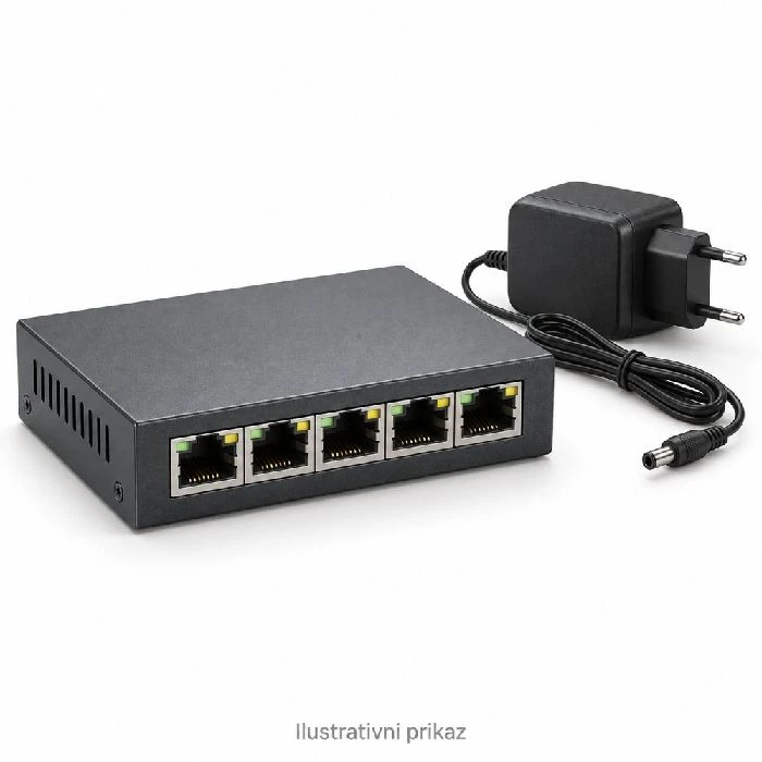 UGREEN mrežno stikalo 5-portno 10/100/1000 Mb/s, UGREEN mrežno stikalo, switch 5 portov, gigabit ethernet 1000 Mbps, RJ45, LAN omrežje