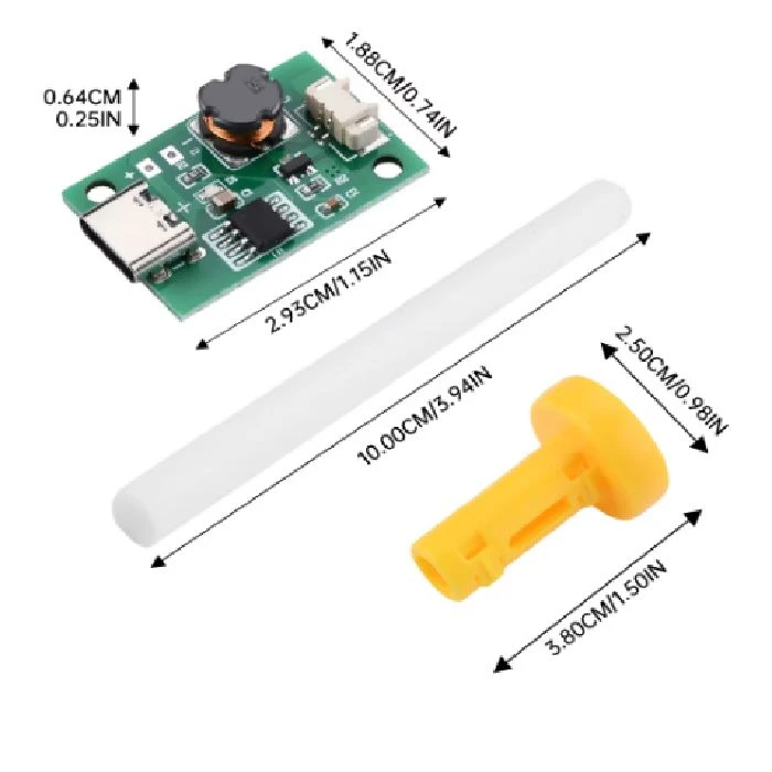 Ultrazvočni modul za atomizacijo vode s kanalom 5V USB-c, ultrazvočni modul 5V USB-C, atomizacija vode, ultrazvočni atomizer, modul za meglico, DIY vlažilnik, Arduino, ESP32, ugodno, ceneje, prihranek, lokalno, Ljubljana