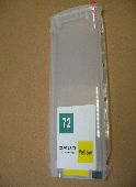 Ewige Patrone für HP 72 Designjet T610/T620/T770/T790/T1100/T1120/T1200/T1300/T2300 Gelb (C9372A), C9400A,C9373A,hp 72,hp72