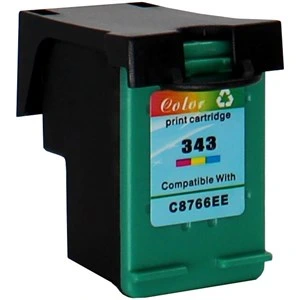 Obnovljena kartuša za HP 343 (C8766EE), večbarvna, 18 ml, HP-343-2, C8766EE, večbarvna