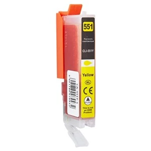 Kompatibilna kartuša za Canon CLI551Y / 6511B001, rumena, 12 ml, CA-551Y-1, 6511B001 / CLI551Y, rumena