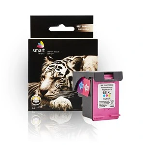 Obnovljena kartuša za HP C2P11AE, večbarvna, 18 ml, embalaža Smart Print, HP-651C-2K, C2P11AE, večbarvna
