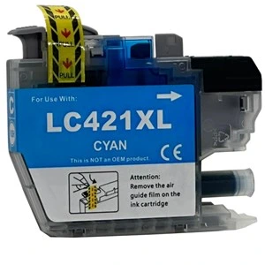 Kompatibilna kartuša za Brother LC421, cian, 8,5 ml, BR-421XC-1, LC421, cian