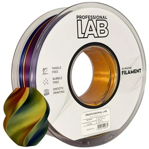Filament PLA Silk Professional Lab, tribarvni: Sunset Horizon, 1,75 mm, 1 kg, FG-P113-E1, 200 C, 7408 C, 2717 C, tribarvni: Sunset Horizon
