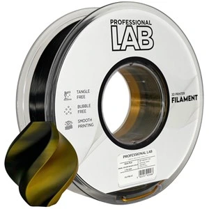 Filament PLA Silk Professional Lab, dvobarvni: črn / zlat, 1,75 mm, 1 kg, FG-P98-E1, Neutral Black C, 116 C, dvobarvni: črn / zlat