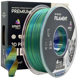 Filament PLA Silk Smart Print, tribarvni: rdeč / moder / zelen, 1,75 mm, 1 kg, FG-S116-E1, 186 C, 300 C, 354 C, tribarvni: rdeč / moder / zelen