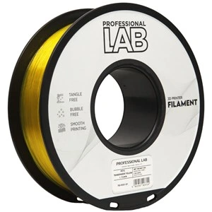 Filament PETG Professional Lab, prozorno rumen, 1,75 mm, 1 kg, FG-P201-E1, 102 C, prozorno rumen