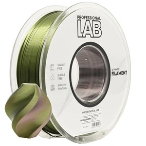 Filament PLA Silk Professional Lab, tribarvni: Army, 1,75 mm, 1 kg, FG-P183-E1, 7764 C, 411 C, Black 7 C, tribarvni: Army
