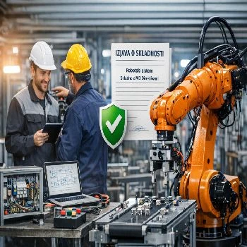 Izvedba elektroinštalacij za industrijsko avtomatizacijo ponderirano, izvedba elektroinštalacij za industrijsko avtomatizacijo, robotika, varnostni standardi, MD direktive, izjava o skladnosti, elektroroboti, lokalno Ljubljana, ceneje, ugodno, prihranek
