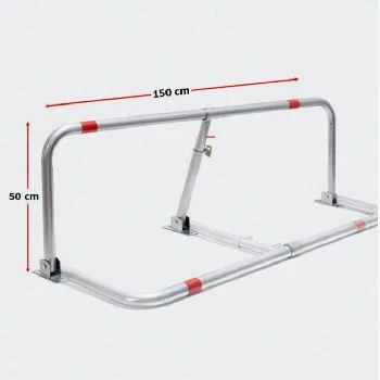 Parkirna ovira INOX oblika črke M XXL 160cm ojačana, parkirna ovira inox 160 cm, parkirna ovira xxl, ojačana parkirna ovira, zaščita dvojnega parkirišča, zaščita bočnega parkirišča, inox parkirna zapora, ugodno lokalno ljubljana, prihranek ceneje parkirišče