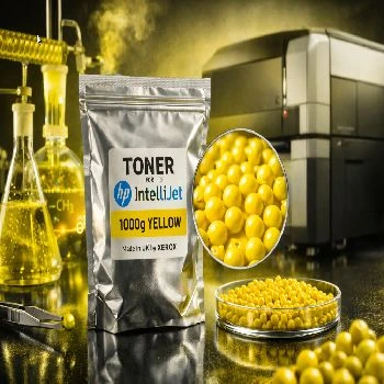 Toner v vreči za HP IntelliJet serijo kartuš 1000g Yellow, toner v vreči hp intellijet yellow 1000g, polimeriziran toner, kemično vzgojen toner, ceneje barvni toner, ugodno polnjenje kartuš, prihranek pri tisku, lokalno ljubljana toner