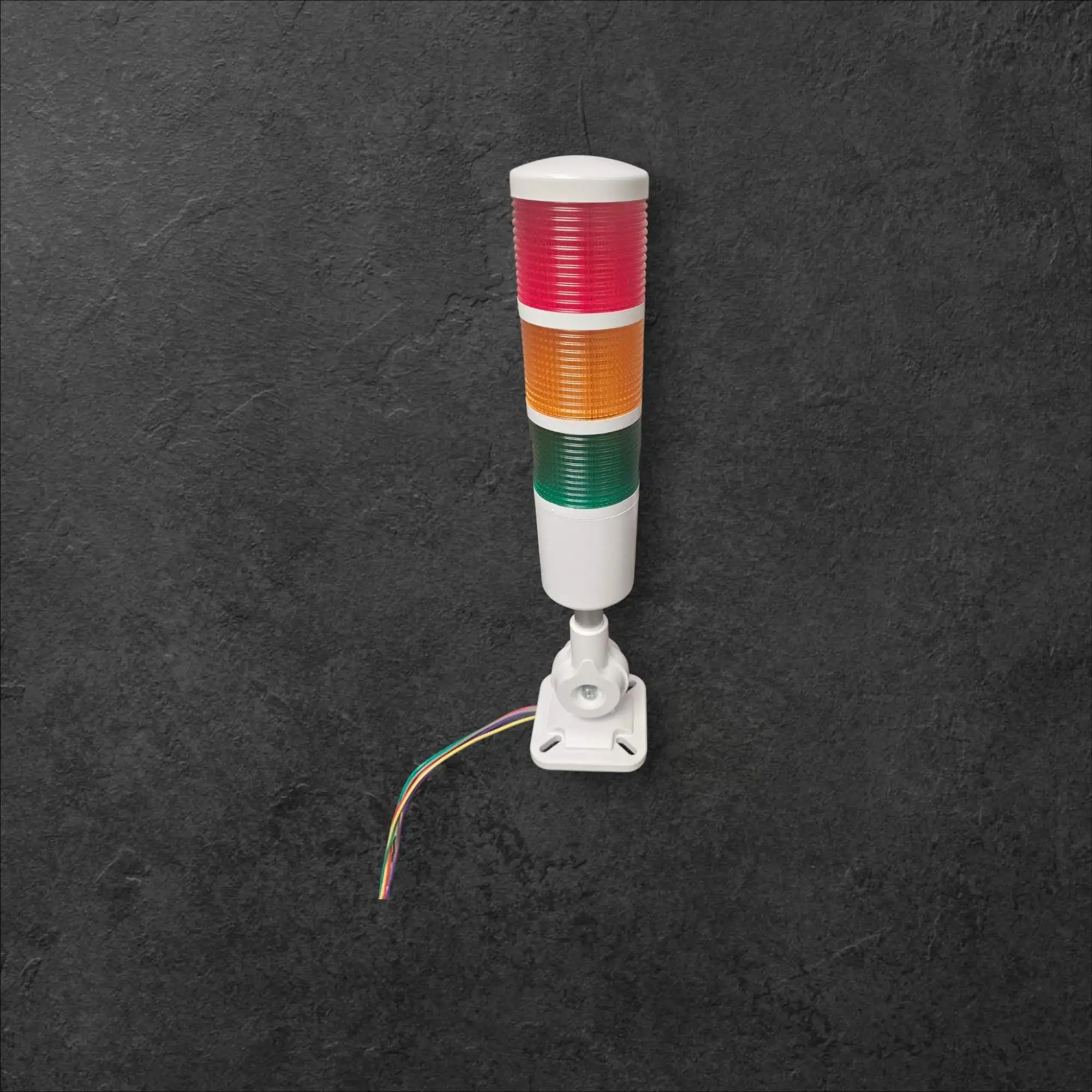 3-barvna industrijska LED signalna stolpna luč RGB, 3-barvna LED signalna luč, industrijska signalna stolpna luč, RGB signalna luč, strojegradnja, avtomatizacija, rezervni deli, PLC, industrija, Ljubljana