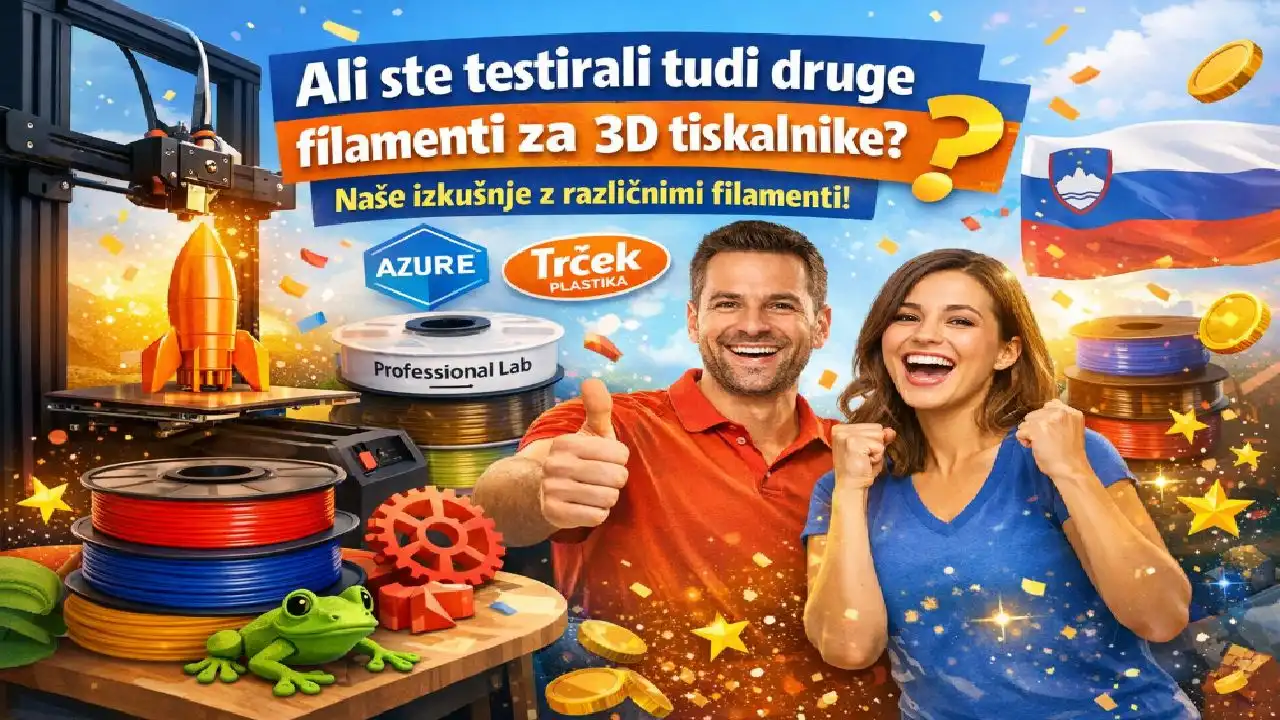 Ali ste testirali tudi druge filamente za 3D tiskalnike ?, testirani filamenti za 3D tiskalnike,kateri filament za 3D tiskalnik je najboljši,zanesljiv filament za 3D tisk,ugoden filament za 3D tiskalnik,filament za 3D tisk brez prekinitev,kakovosten filament za 3D tiskalnike,primerjava filamentov za 3D tisk