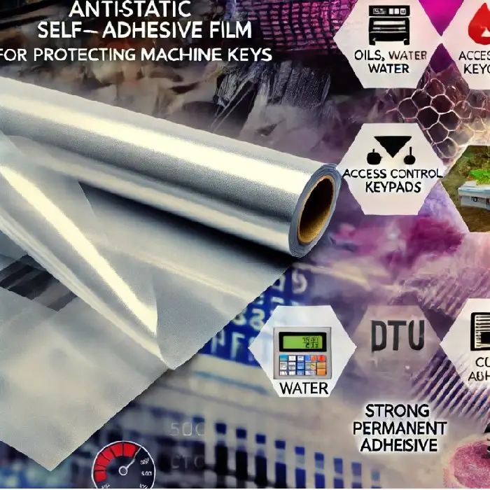 Antistatična samolepilna folija za zaščito tipk na strojih, protection film,zaščita,hrana,prehrambena industrija,mesarstvo,tehtnice,zaščita,antistatična folija, samolepilna folija, zaščita tipkovnic, PVC TPU folija, odporna na olja, odporna na vodo, odporna na praske,Ljubljana,ugodna zaščita tipkovnic,prihranek