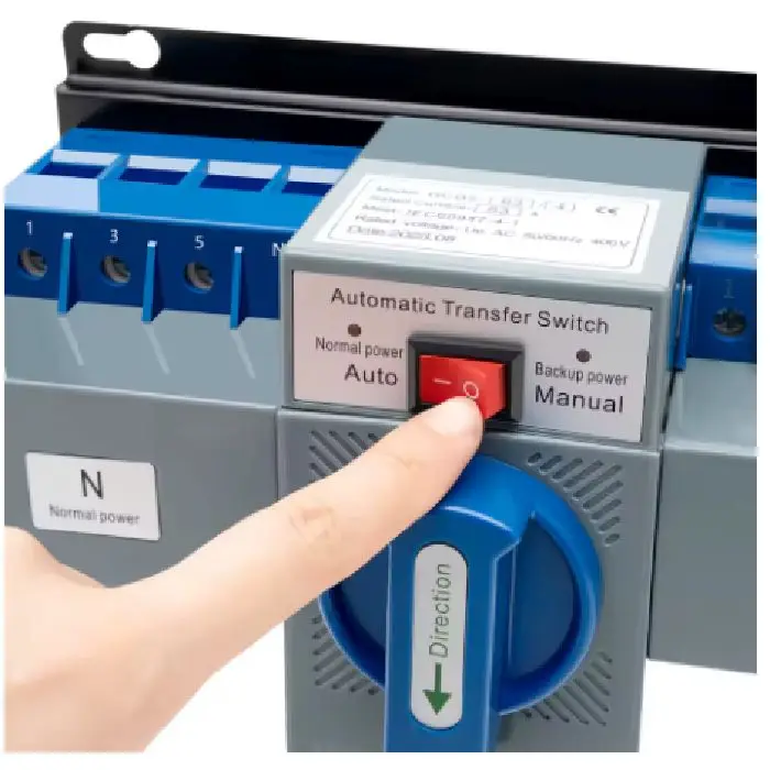 Avtomatski preklopnik 4 polni 63A 400V, avtomatski preklopnik 4 polni 63A 400V, ATS 4P 63A, dual power automatic transfer switch, preklop omrežje agregat, preklopnik 400V 63A, ceneje ugodno prihranek, lokalno Ljubljana, AC-33iB CB level