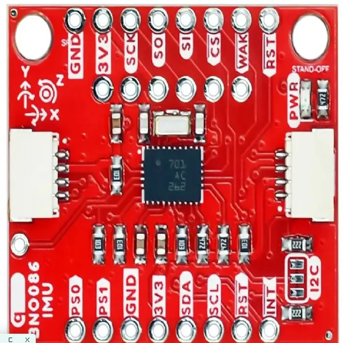 BNO086 Qwiic IMU breakout modul za VR in robotiko  3 osni, BNO086, Qwiic IMU, IMU senzor, VR senzor, robotika senzor, 3-osni senzor, I2C senzor, SPI senzor, UART senzor, natančen IMU, industrijski senzor, ceneje, ugodno, prihranek, lokalno, Ljubljana