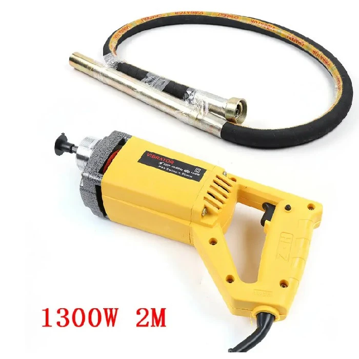 Betonski Vibrator 1300W fi 35mm dolžina 2m, betonski vibrator, 1300W, O 35mm, 2m, ročni električni vibrator, električna vibracijska igla, fleksibilna gred, domača uporaba, gradbeništvo, betoniranje, popust, kupon, ergonomska oblika, močan motor, zračni mehurčki, trdnost konstrukcije