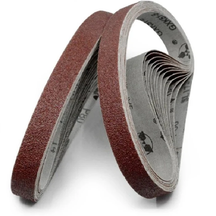 Brusilni pas 9mm x 533mm zrnavost P800 10 kosov, brusilni pas, abrazivni pas, zračni brusilni stroj, kovinarstvo, lesarstvo, obdelava pnevmatik, ladjedelska industrija, kalupi, obutvena industrija, brušenje, poliranje, konkavne površine, večnamenski, trpežen, učinkovit, varen