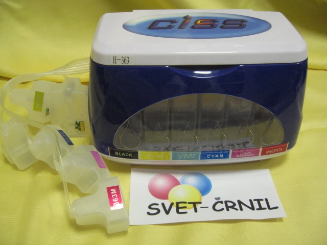 CISS sistem za HP 363 (6 barvni sistem), hp 363 kartuše,ciss sistem,CISS HP 363, CISS 363