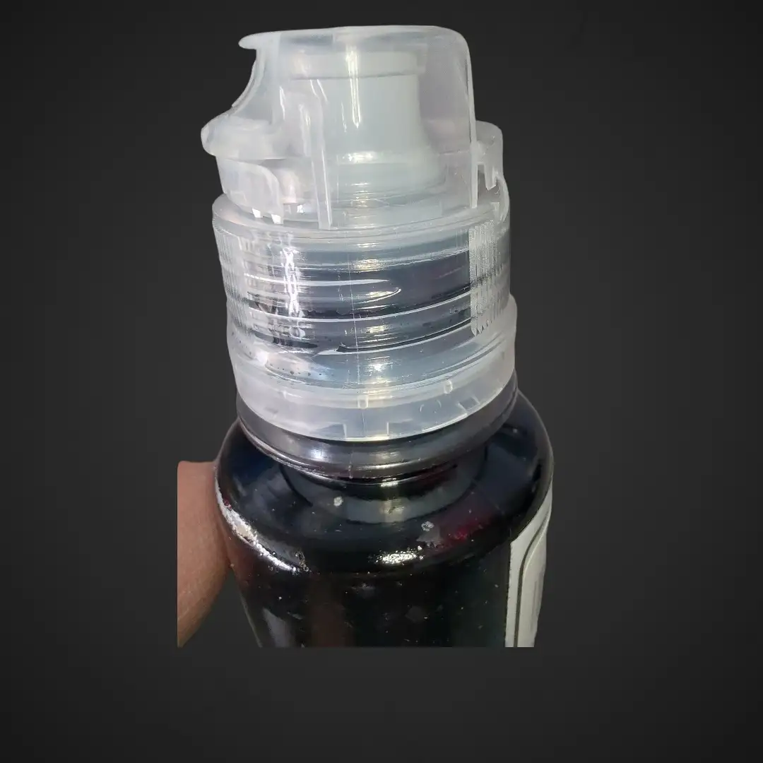 Črnilo v plastenki 110ml za Tiskalnik Urh Črna, črnilo, ugodno, prihranek, lokalno, Ljubljana, tiskalnik, Epson, brez siloksanov, ekologija, ekonomija