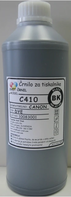Črnilo za Canon C410 Black 1000ml, c410bk,c 410,canon črnilo