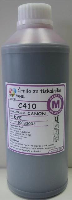 Črnilo za Canon C410 Magenta 1000ml, c410m,c 410,canon črnilo