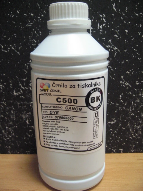 Črnilo za Canon C500BK 1000mL, c500bk