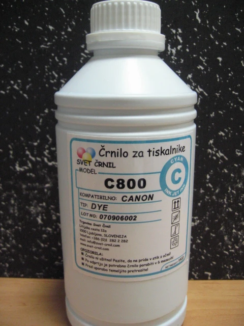 Črnilo za Canon C800 Cyan 1000mL, c800c