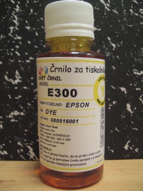 Črnilo za Epson E300 Yellow 100mL, e300y