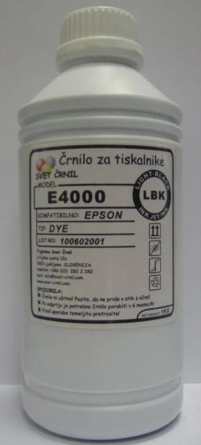 Črnilo za Epson E4000 Light black 1000mL, epson 4000,refill,ink,ciss