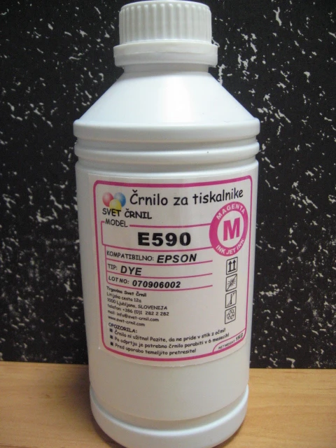 Črnilo za Epson E590 Magenta 1000mL, e590m 1 kg,e590,črnilo e590