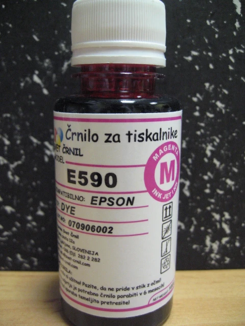 Črnilo za Epson E590 Magenta 100ml, e590m,e590,črnilo e590