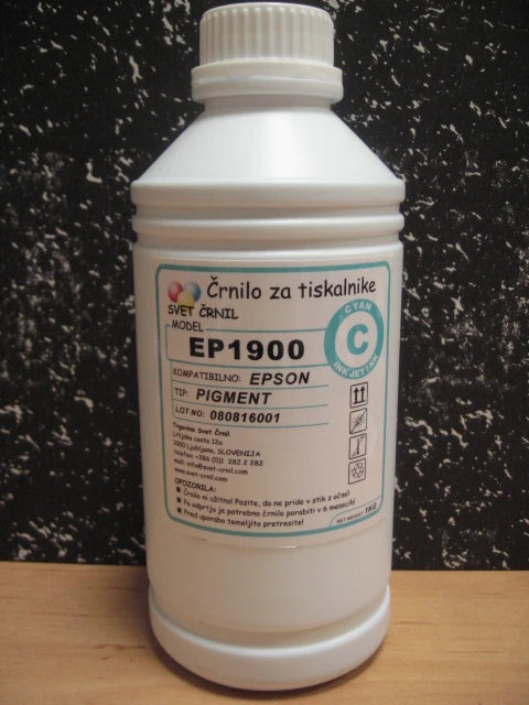 Črnilo za Epson EP1900 Cyan 1000mL, epson r1900,črnilo epson,ep 1900