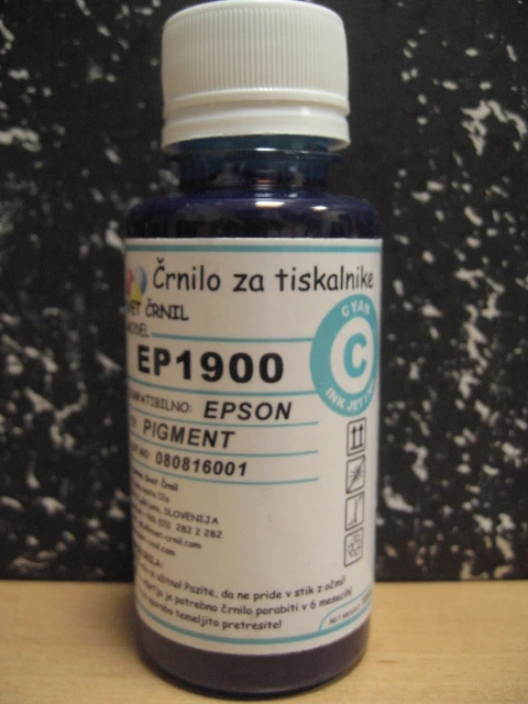 Črnilo za Epson EP1900 Cyan 100mL, epson r1900 cyan,črnilo epson,ep 1900