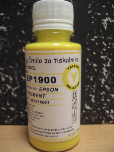 Črnilo za Epson EP1900 Yellow 100mL, epson r1900 yellow,črnilo epson,ep 1900