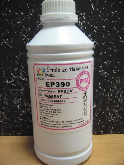 Črnilo za Epson EP390 Photo magenta pigmentno 1000mL, ep390pm