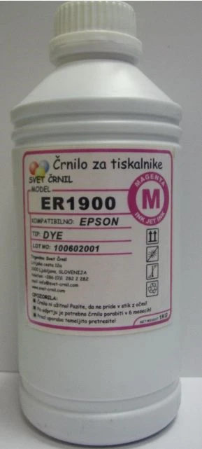 Črnilo za Epson ER1900 Magenta 1000mL, epson, r1900, a3+, ciis