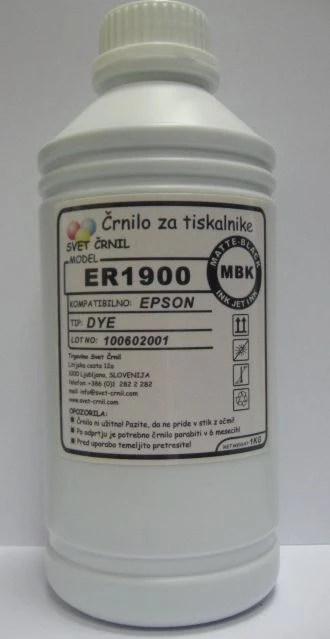 Črnilo za Epson ER1900 Matte Black 1000mL, epson r1900 a3+,črnilo epson,er 1900