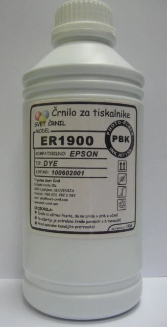 Črnilo za Epson ER1900 Photo Black 1000mL, epson r1900 a3+,črnilo epson,er 1900