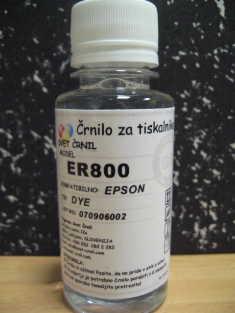 Črnilo za Epson ER800 Gloss optimizer 100ml, er800go