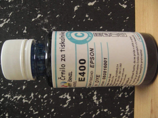 Črnilo za Epson tiskalnike E400 Cyan 100mL, e400c