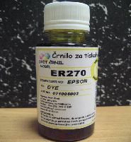 Črnilo za Epson tiskalnike ER270 Yellow 110ml, er270Y,ER 270,črnilo,črnilo epson