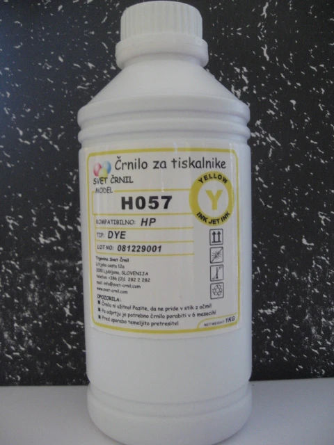 Črnilo za HP H057 Yellow 1000mL, h570y