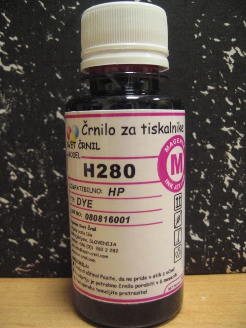 Črnilo za HP H280 Magenta 100ml, h280m