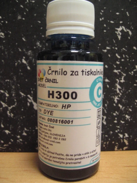 Črnilo za HP H300 Cyan 100mL, h300c